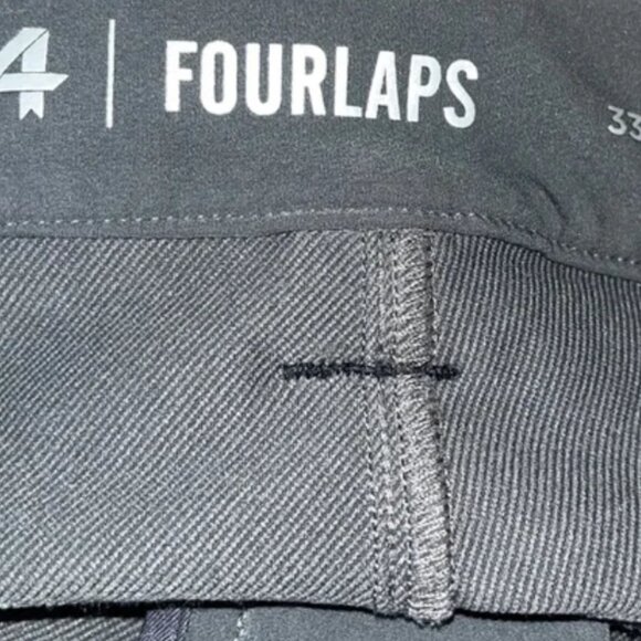 Fourlaps Pants Mens Size 33x32 Traverse Stretch Slim Charcoal - Picture 4 of 6